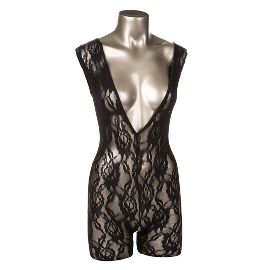 Scandal Lace Body Suit - One Size - Black SE2712073