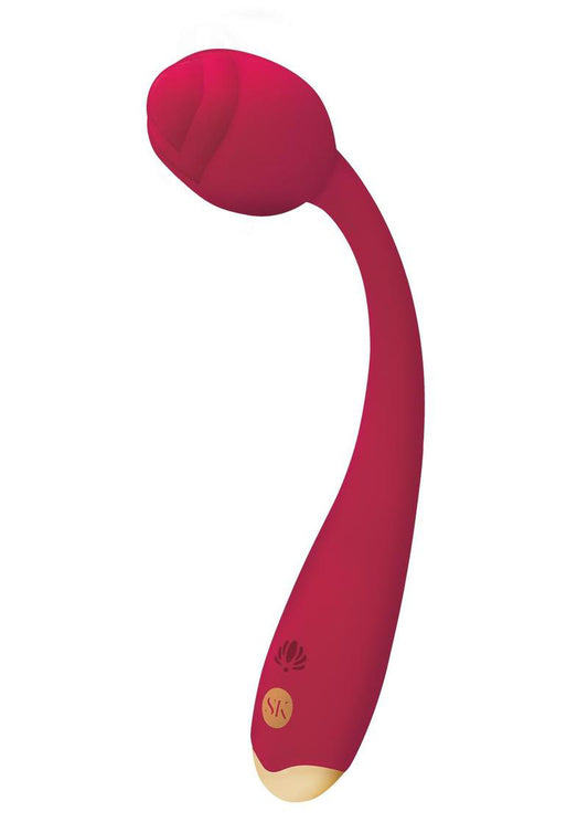 Rosegasm Long Stem Flexi G-Spot Vibe Rose - Red SK-1042