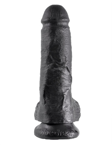 King Cock 8-Inch Cock With Balls - Black PD5507-23