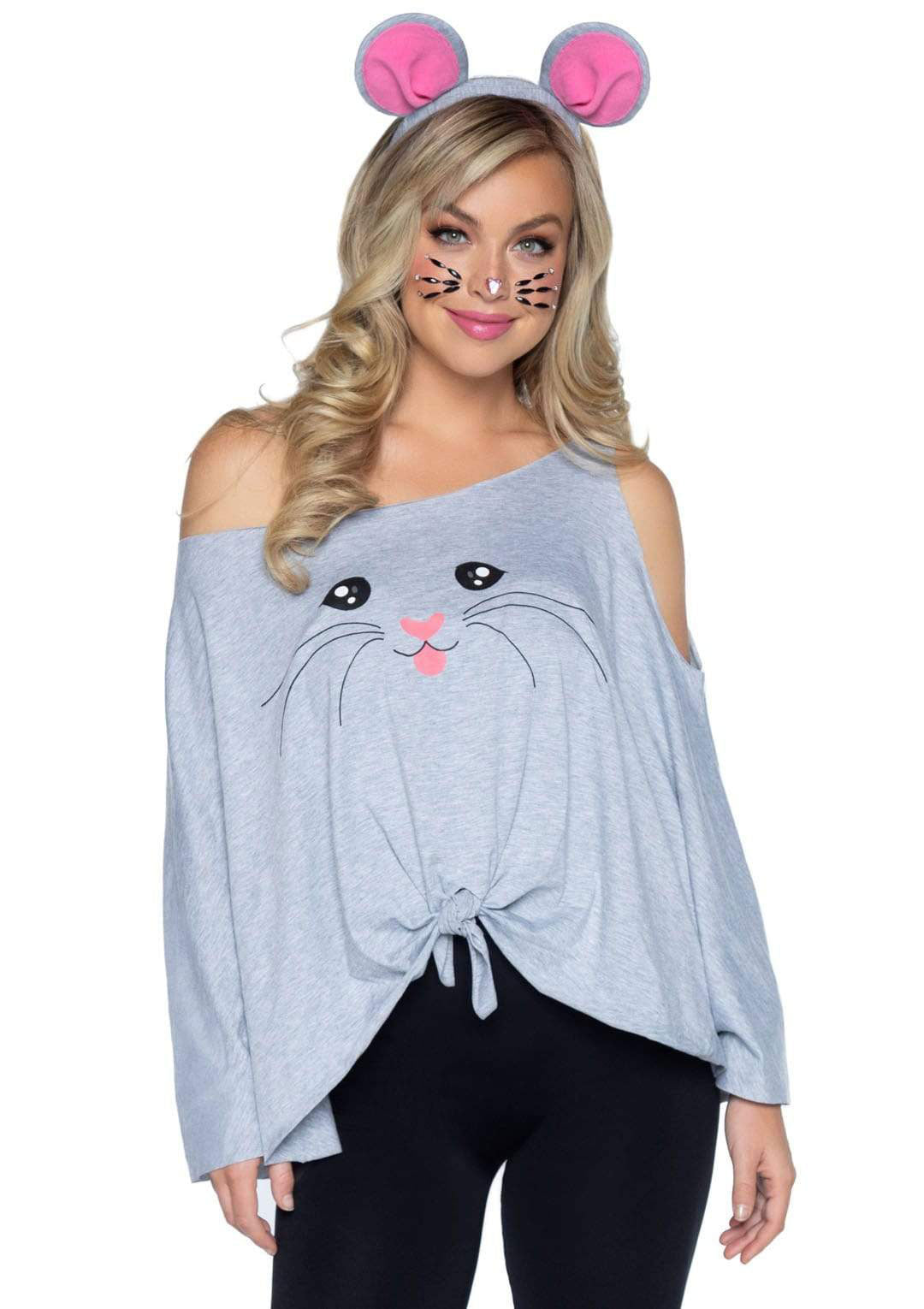 2 Pc Mouse Costume Poncho Set - One Size LA-86900