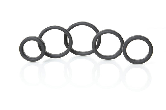 Boneyard Silicone Ring 5 Pc Kit - Black BY-0100